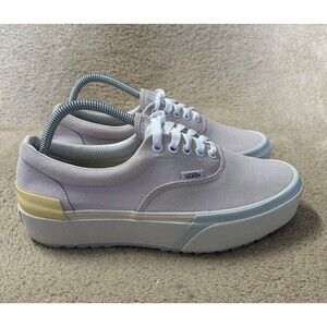 Vans Era Stacked Pastel Platform Pink Sneakers Shoes Women's 10 Men's 8.5